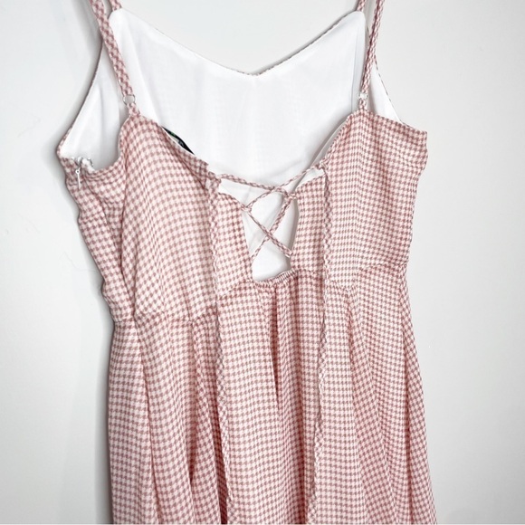 PAPAYA Pink Lace Up Back Dress Size Medium - Picture 5 of 8